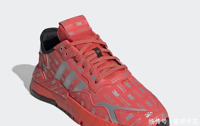 「NiteJogger」大面积3M反光细节!这双NiteJogger红的太抢眼