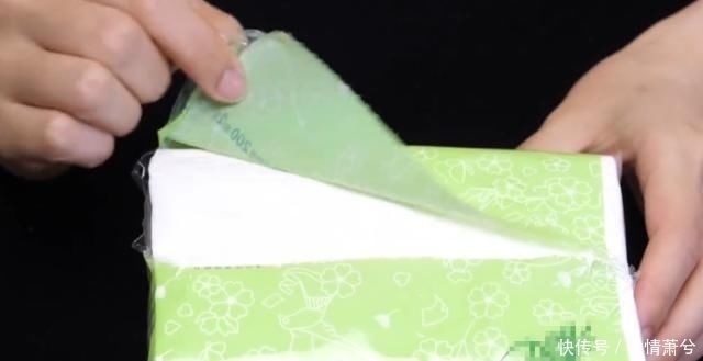 【抽纸】原来“抽纸”上有一个“小机关”,只需轻轻拍一下,一秒钟抽纸自动打开