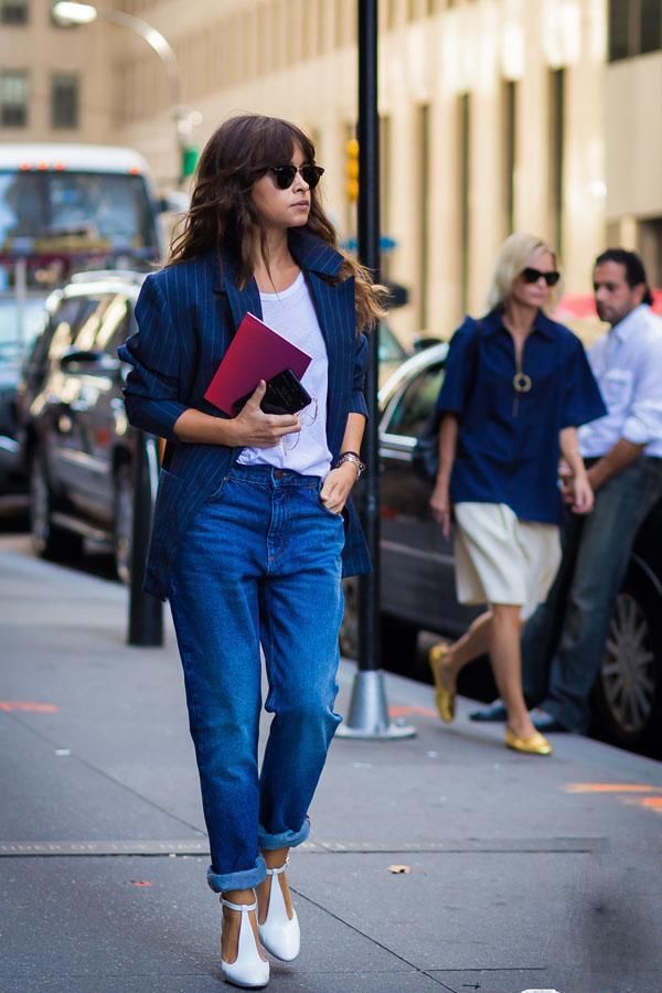 早秋不愁没裤穿 看杨幂袁珊珊刘诗诗金小妹的牛仔裤N种搭配