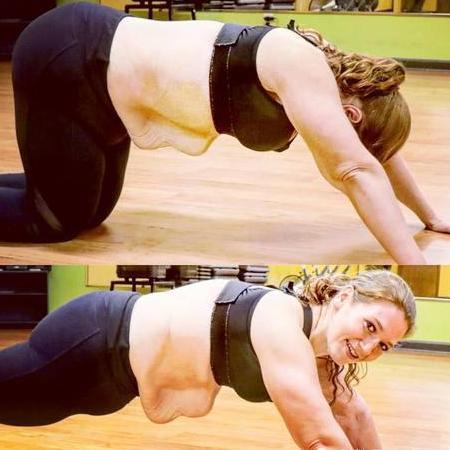 胖妞2年瘦300斤，网友赞她变女神，她却展示老太太一样的身体