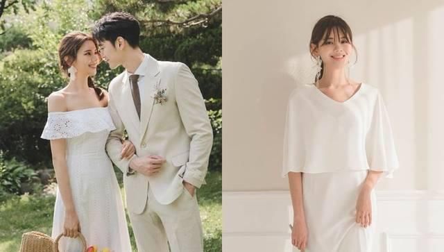  「蕾丝」简单注册造型也不能少缺一条轻婚纱！多款网购日韩风平价婚纱推介