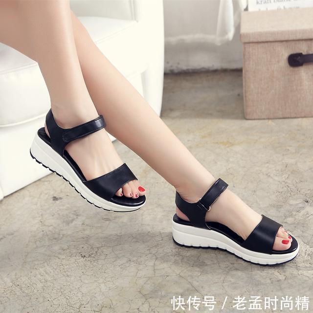 『美美』时尚百搭坡跟凉鞋,好穿不累脚,让你的双脚美美哒!