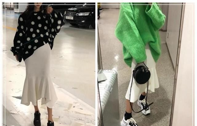  参考■鱼尾裙冬季穿搭参考，气质优雅更能衬出好身材，很显女人味