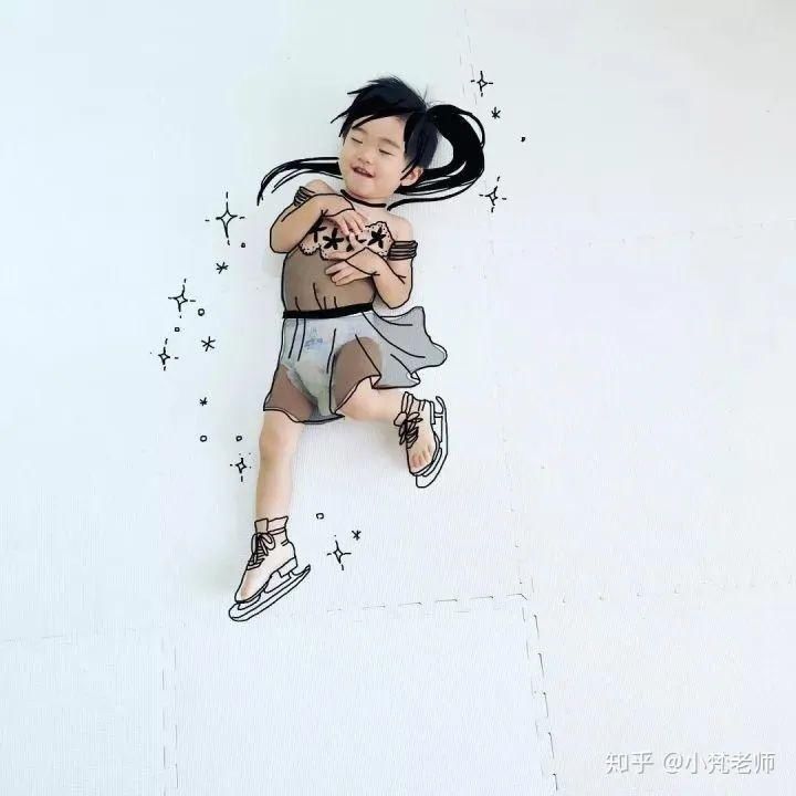  「作品」会画画的老爸把儿子画进了宫崎骏的作品，这才叫真正的“晒娃”！