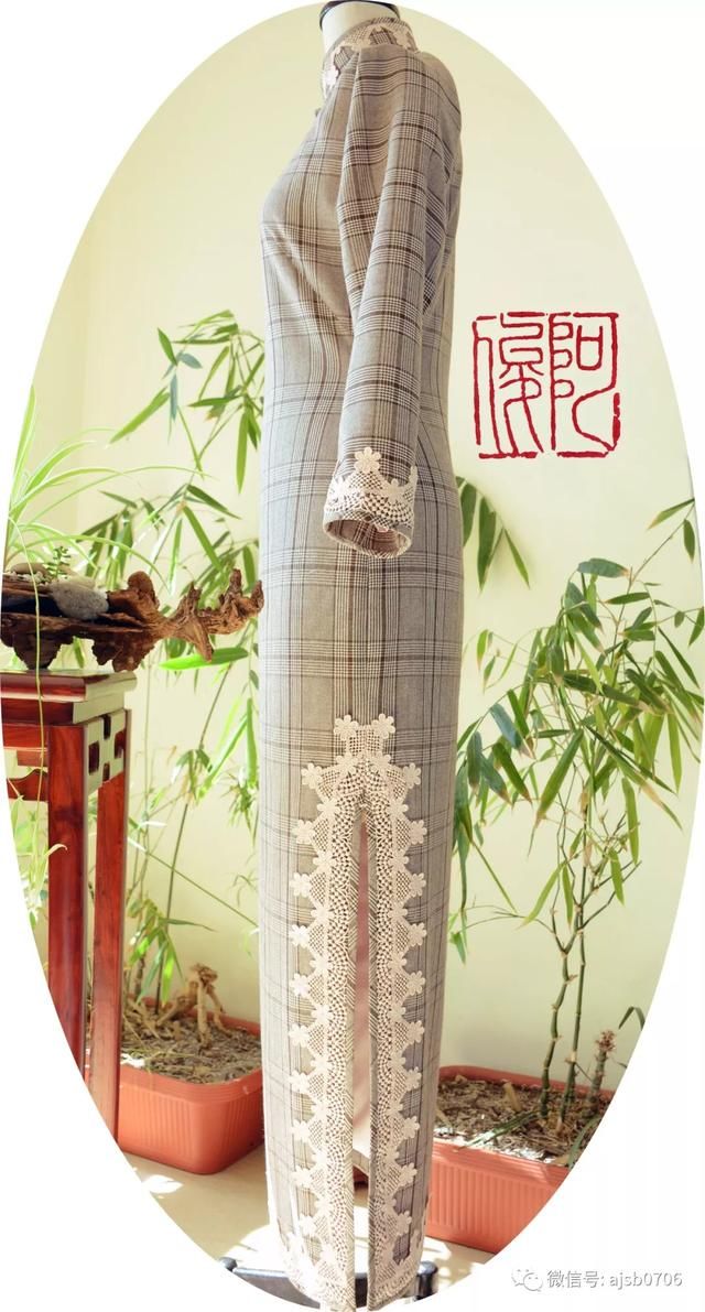 格子面料可以做平裁古法旗袍吗?