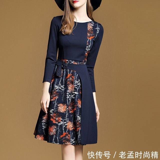 『时尚条纹初』时尚穿搭:女人一定穿连衣裙才性感可爱,奔三的女人穿上气质脱俗减龄又遮肉!