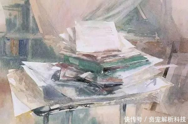 『画家』法国画家的灰调水彩画,太有质感啦