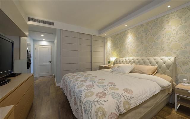 130三房改四房“裸色小清新”，设计师的色调搭配非常和谐