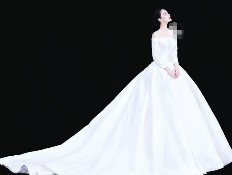 张馨予荣升军嫂!婚纱照唯美如童话世界，皮肤白到发光挪不开眼!