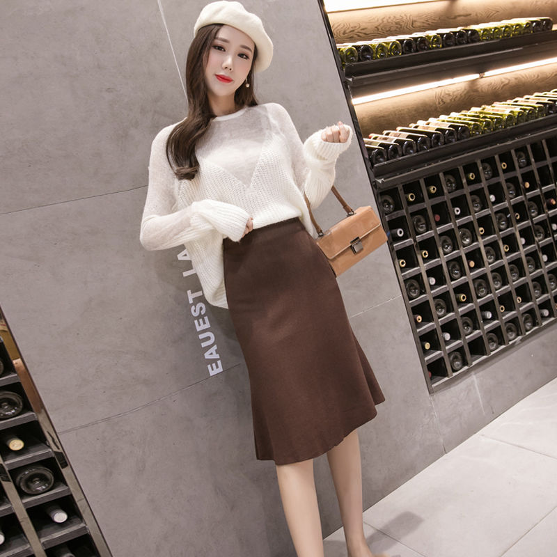 1米5多的姑娘，穿这半身裙套装，简直是超美腻的还贼洋气