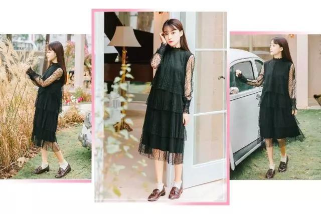 气质|今年流行黑色网纱裙,穿上去让你气质又仙气!