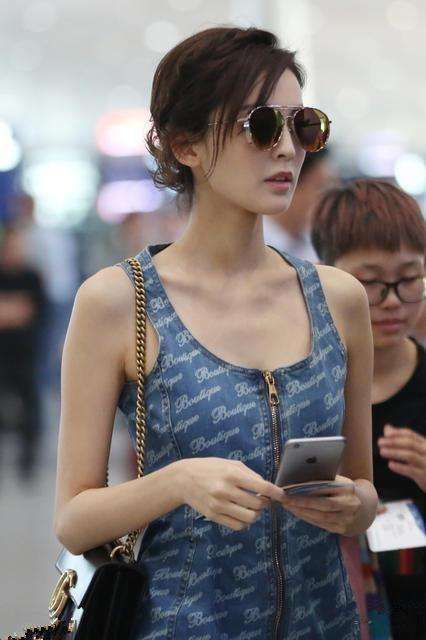 古力娜扎近看瘦如排骨, 看来还是远观比较美啊!