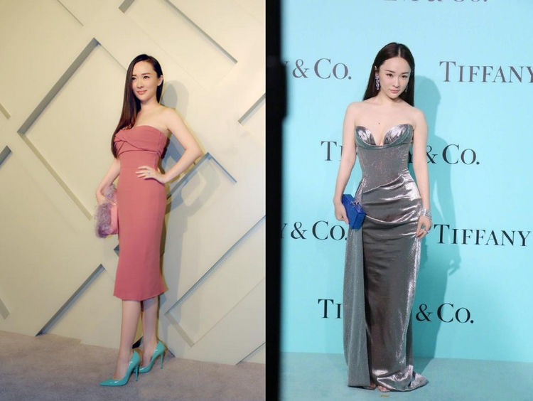 霍思燕真敢穿，吊带裙短到坐着都不方便，网友：杜江心真大！