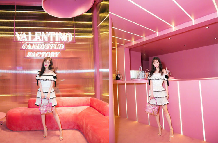 杨幂真会玩，超短裙都敢剪到大腿根，网友：我就不信刘恺威不介意