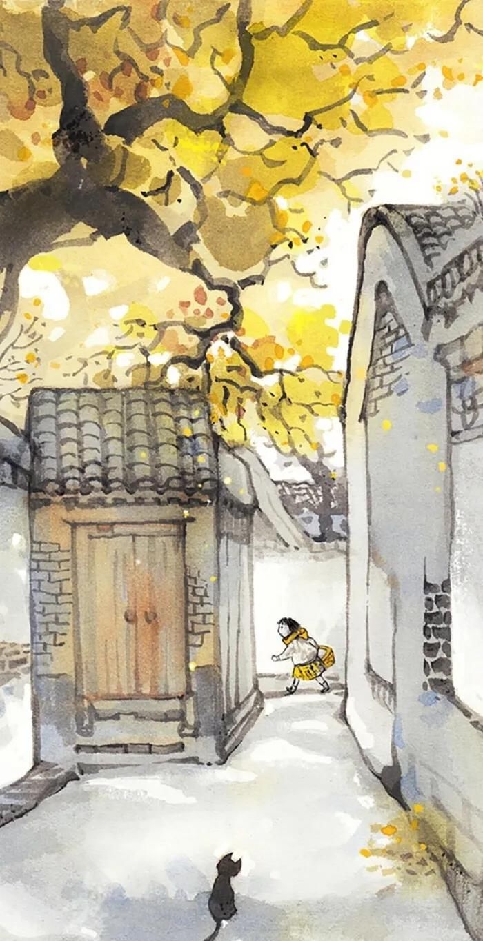 [好久不见]全面屏壁纸·聊天背景图·美文诗：待到春暖花开，说声“好久不见”