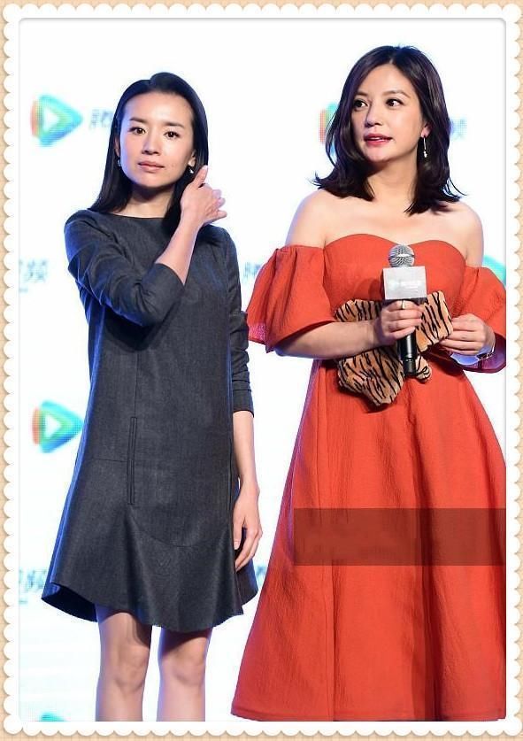 同是香肩小露，赵薇看起来更胖，李湘则像瘦十斤，全因一个小技巧