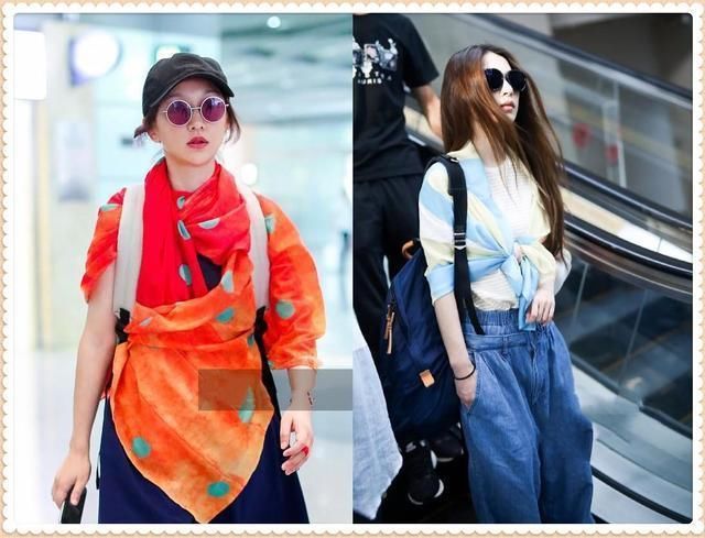 本以为Hebe把丝巾当披肩够时髦了，可看到周迅的穿法，我沉默了！