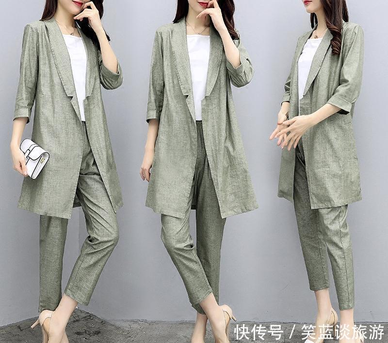 『女人』腿粗的女人,快试试这套“阔腿裤套装”,洋气美嫩特显瘦,还减龄
