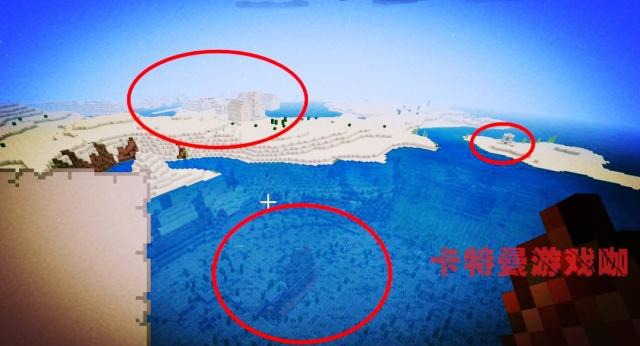 我的世界：出生4村庄相连包括僵尸村庄，4沙漠神殿还有神秘沙漏