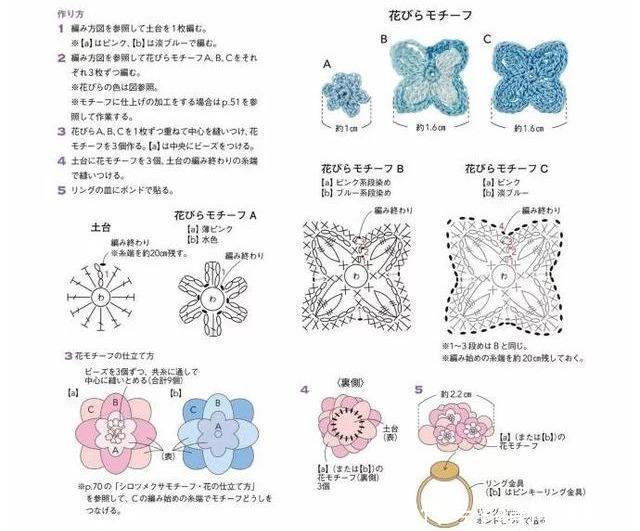  『饰品』一根细线钩织出来的蕾丝饰品，精巧细致，专门俘获少女心，附图解