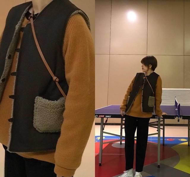  #绞花毛衣#冷春黑色单品尽量这样穿，8套时髦显高端的look，通勤休闲都适合