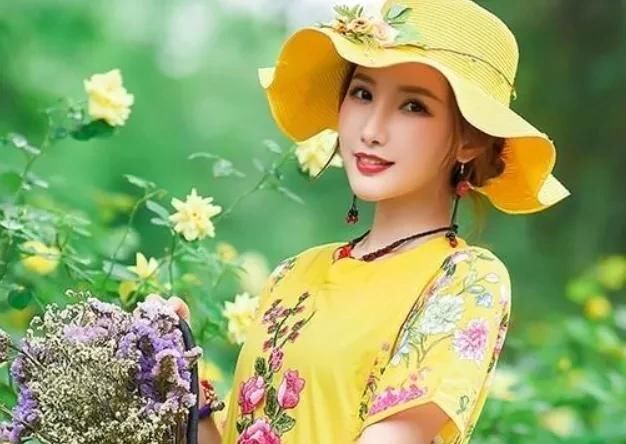  [摄影]就是为了去公园拍照穿，绵绸连衣裙温柔到骨子里