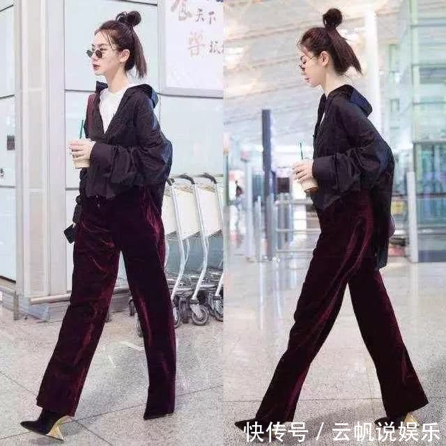 看来戚薇的腿,男人都要怀疑人生,网友:就是两根擎天柱