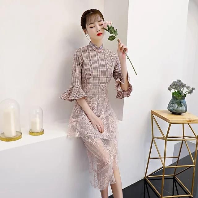 美丽自由把握,新款棉格子旗袍,就是你的时尚!