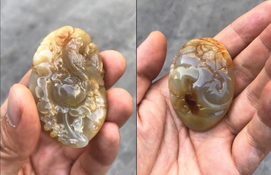 夜市2800淘了个“狗啃窗”原石，成品的蜕变反差太大惊艳众人!