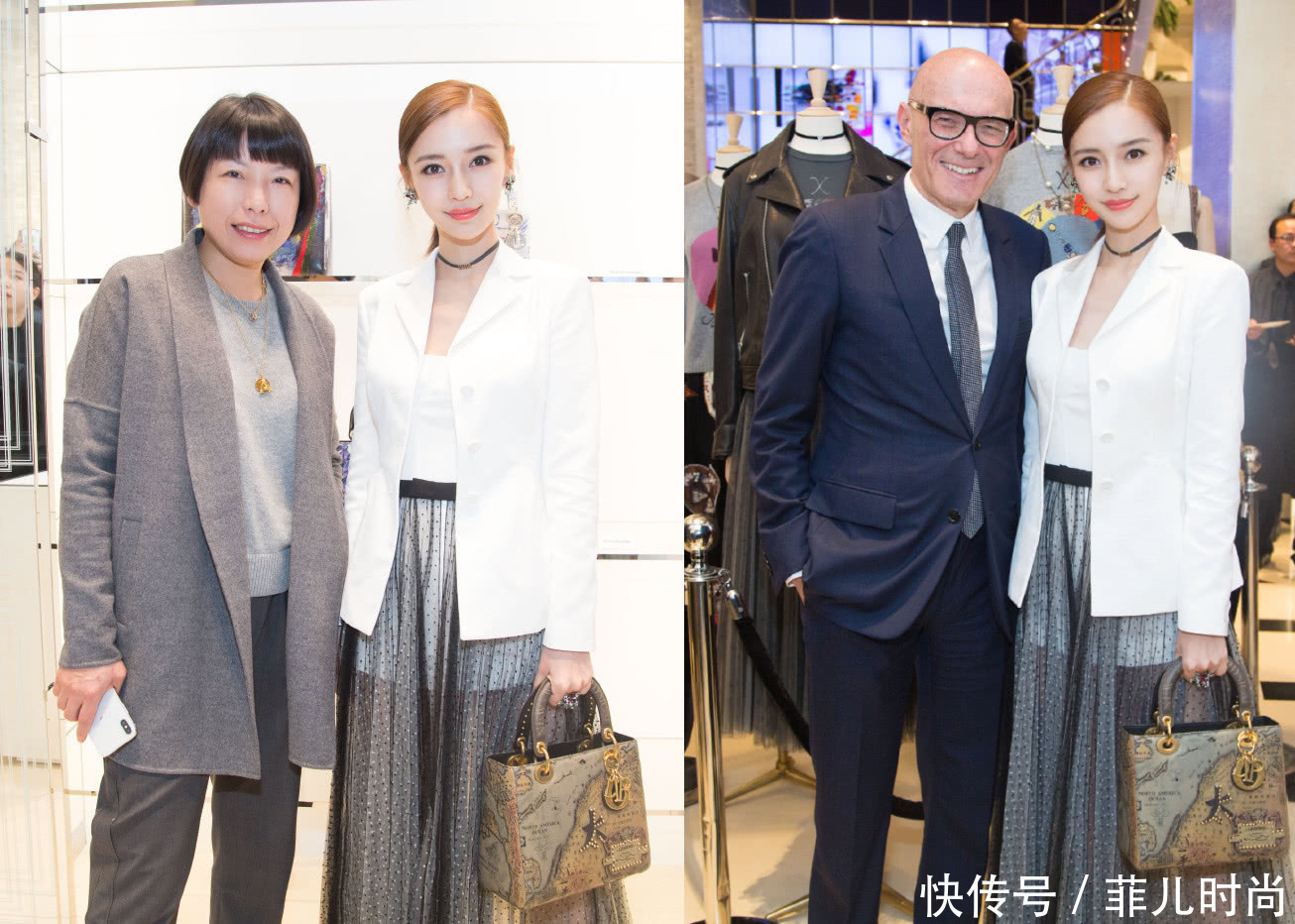 Angelababy又瘦了!小黑裤都能穿出筷子腿,网友:80斤都没有吧?