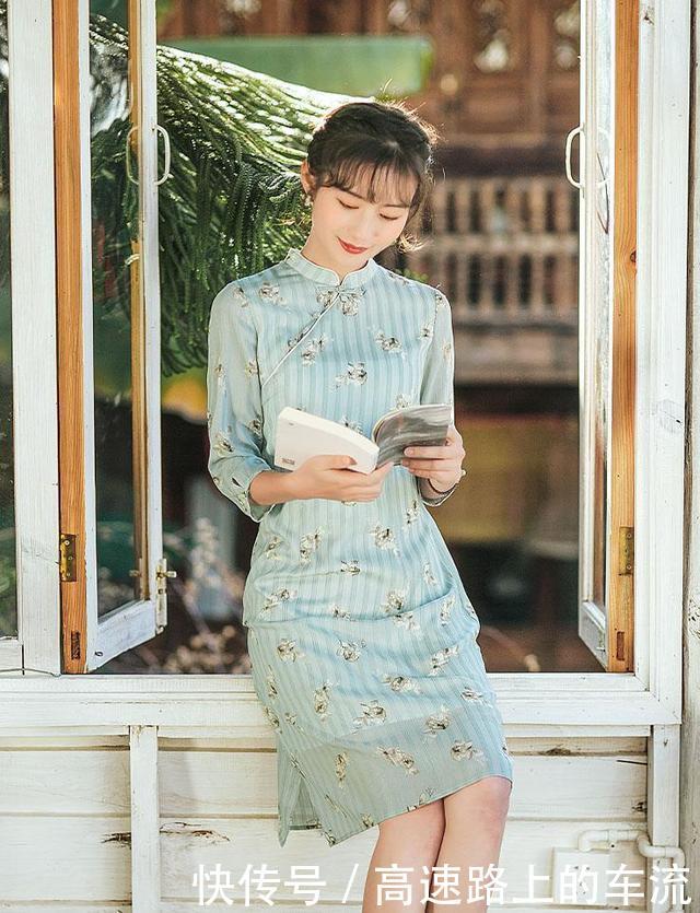  复古：春天连衣裙烂大街，今年流行的是“旗袍裙”，这也太好看了！