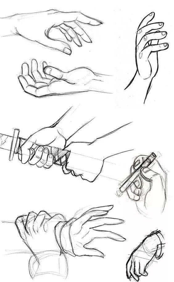  [素描]素描｜360度手部素描干货，值得你收藏！