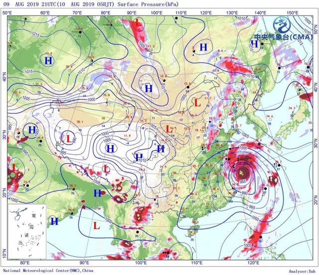 日照11号将遭遇“利奇马”，中央气象台发出台风暴雨双橙色预警