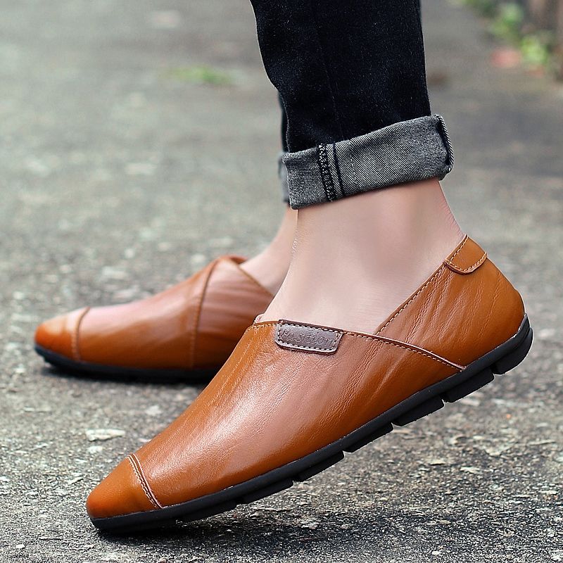 实不相瞒!秋季有种流行叫做“豆豆鞋”，时髦帅气，穿出男人味~