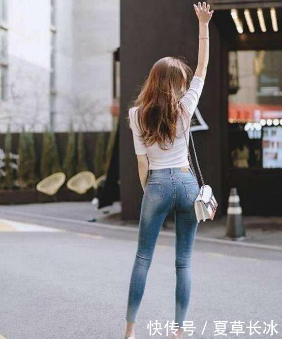  #绑带#两侧绑带牛仔裤，简约不寡淡，穿出女性自信魅力