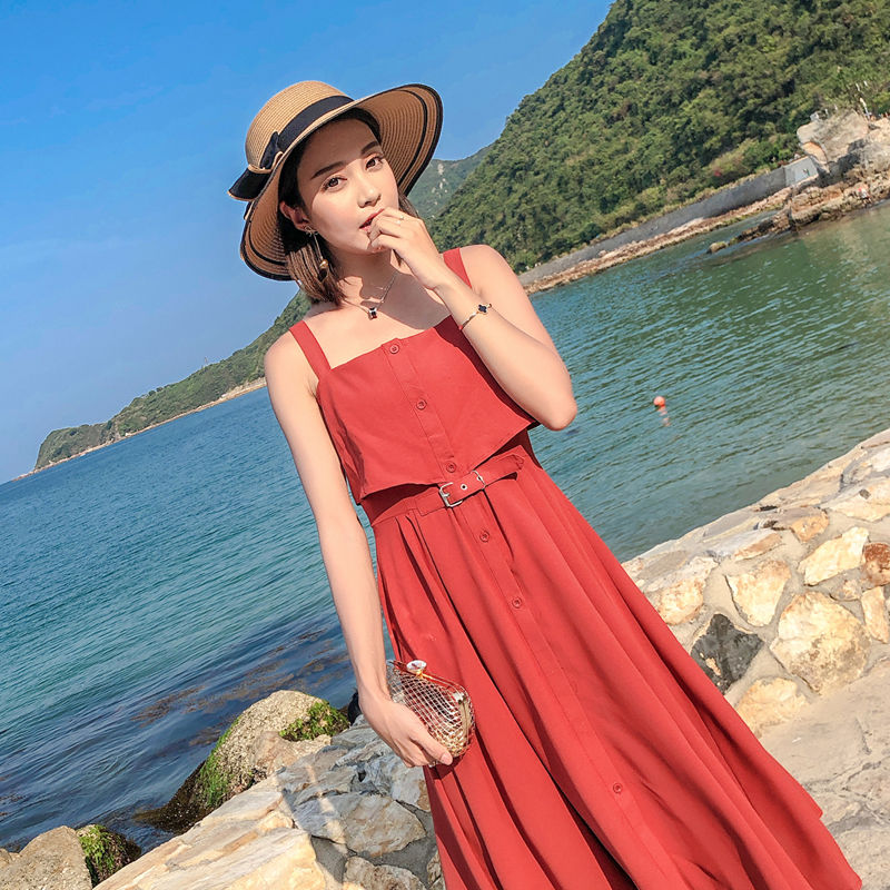 去海边完都穿这样的连衣裙，而我穿防晒衣，被笑话了，马上抢8件