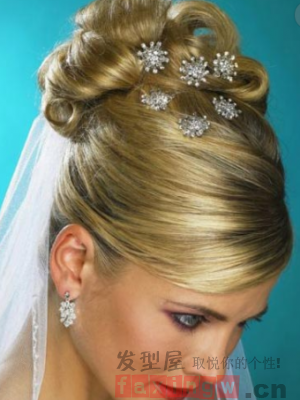 盘发发夹图片赏析 精致发饰更是是女生心头好