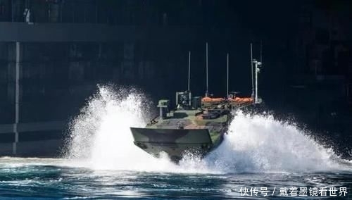 #美国海军陆战队#美军最新两栖作战车测试画面曝光,再次回归“从海上机动介入”?