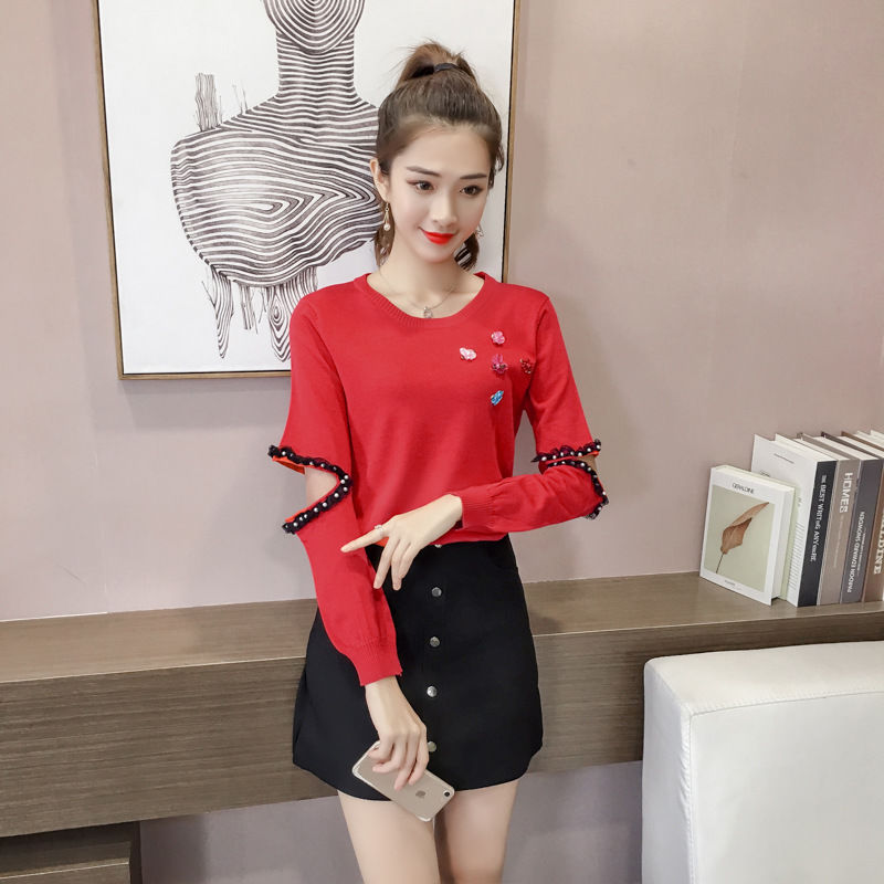 优质套头针织衫，秋天可以单穿，冬天还可以做内搭，非常实用哦