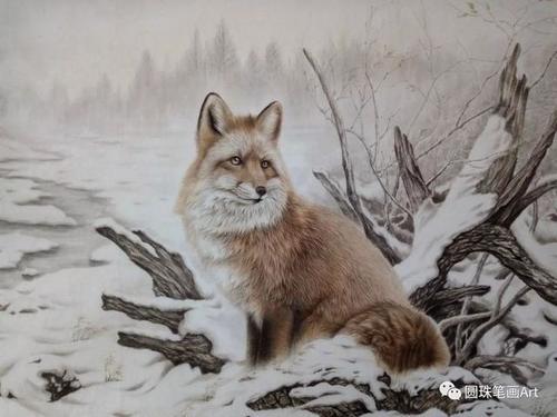 他笔下的这些细腻逼真的工笔画，让人叹为观止！