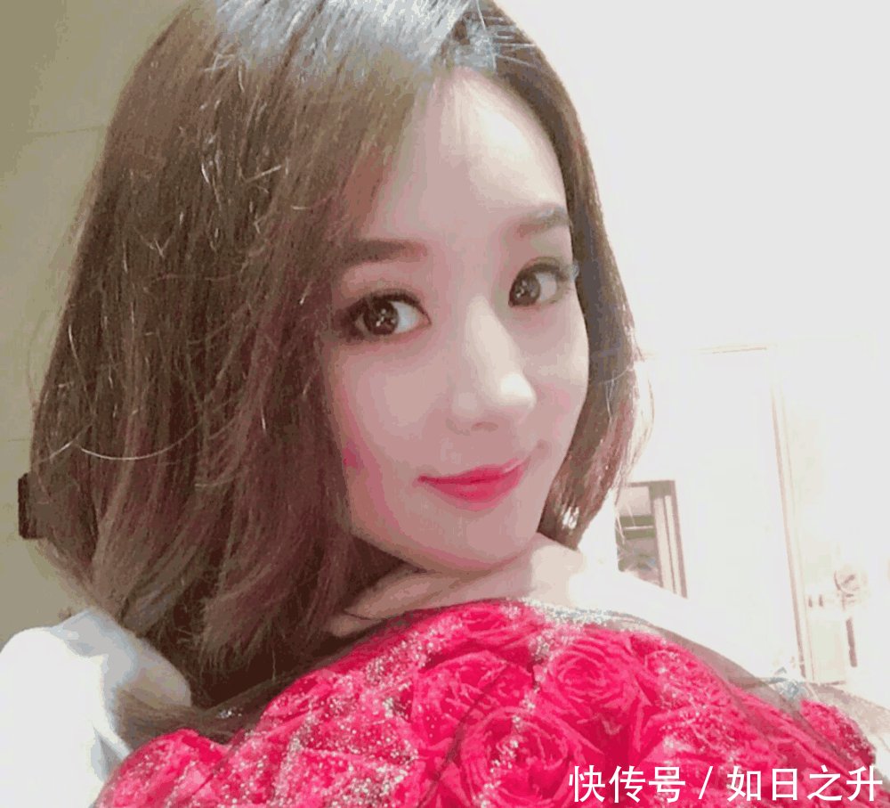 赵丽颖微博发文, 这次不是回应怀孕, 网友 没P图真好看