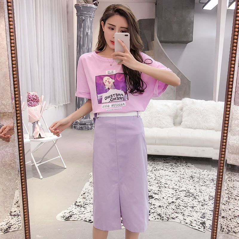 如果重返20岁，我也要穿这洋气套装，配凉鞋美翻天，气质两米八