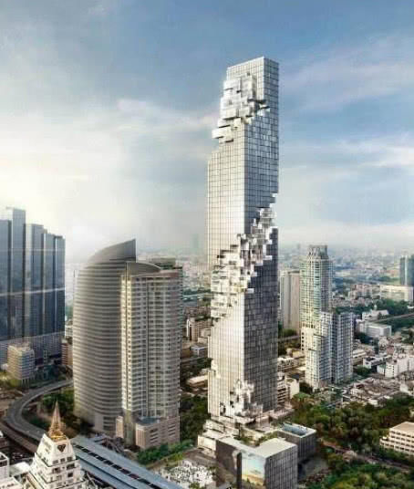 泰国第一高楼：白天被吐槽为烂尾楼，到了夜晚却琳琅满目！