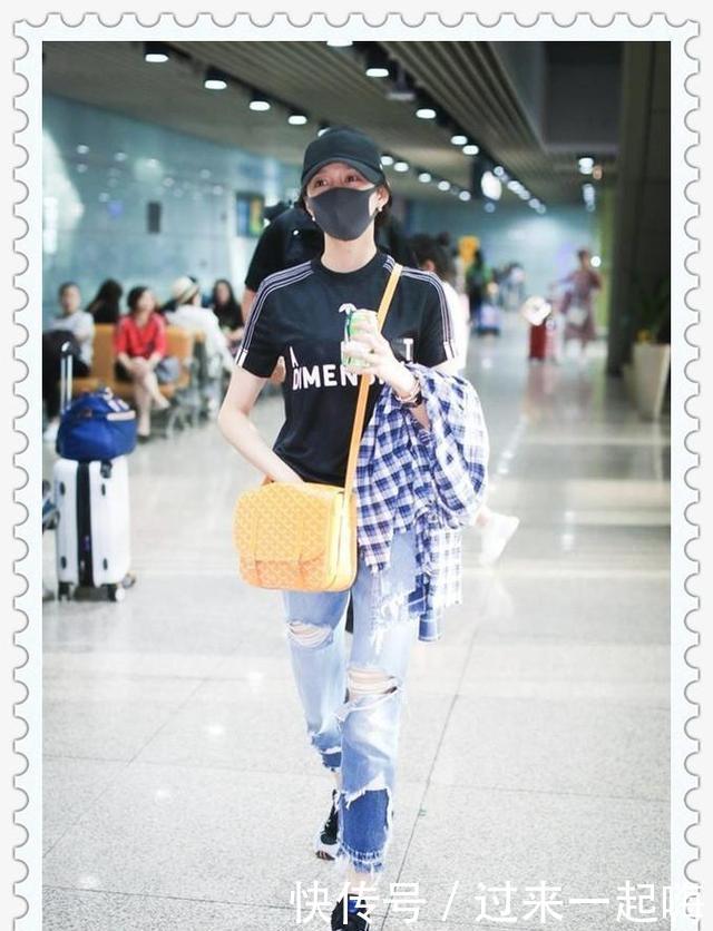 同样是90斤的关晓彤和沈月同穿牛仔裤，差别简直天壤之别！