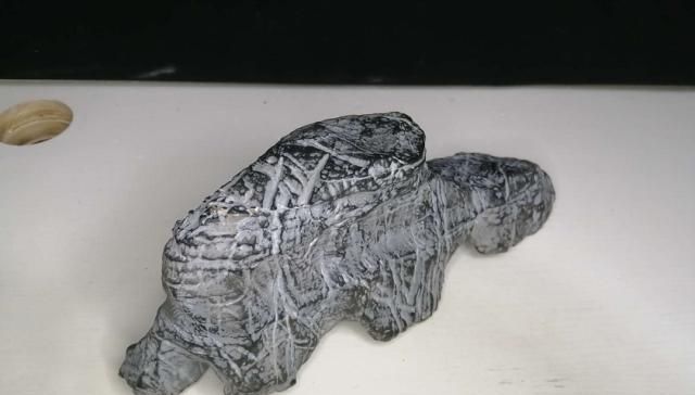 欣赏天然奇石,作品以小示大巍巍壮观,恍如置身大自然的万千气象