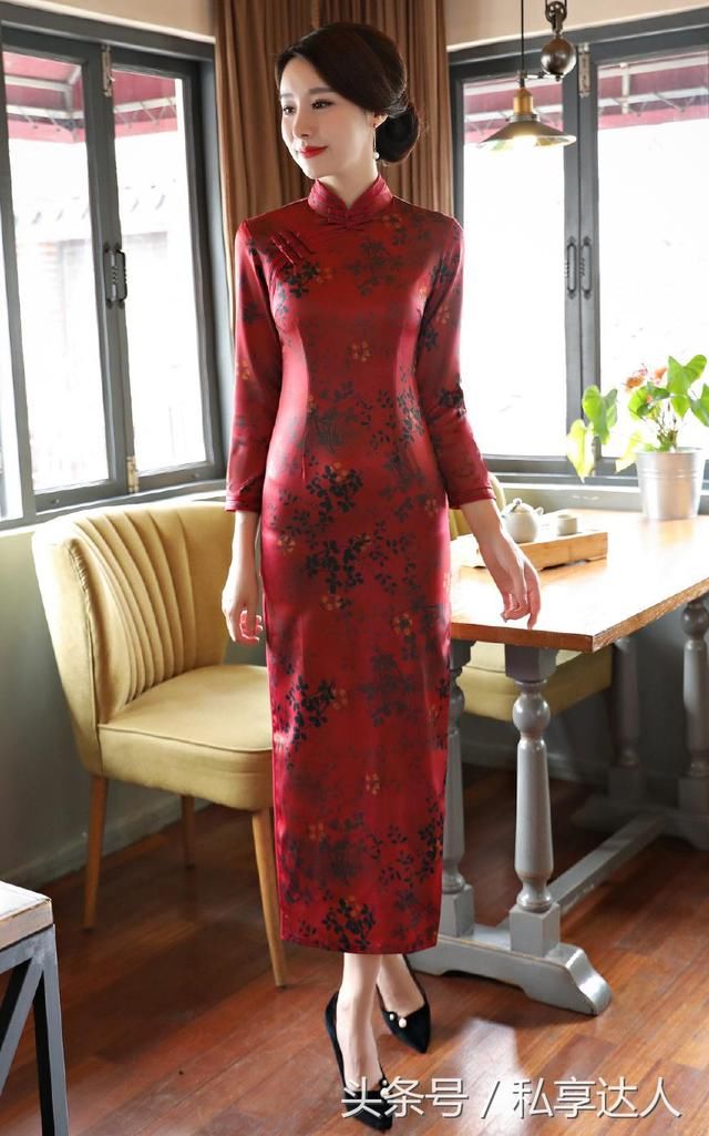 香云纱双层旗袍裙,秋季就选她,保管让你穿出不一样的气质