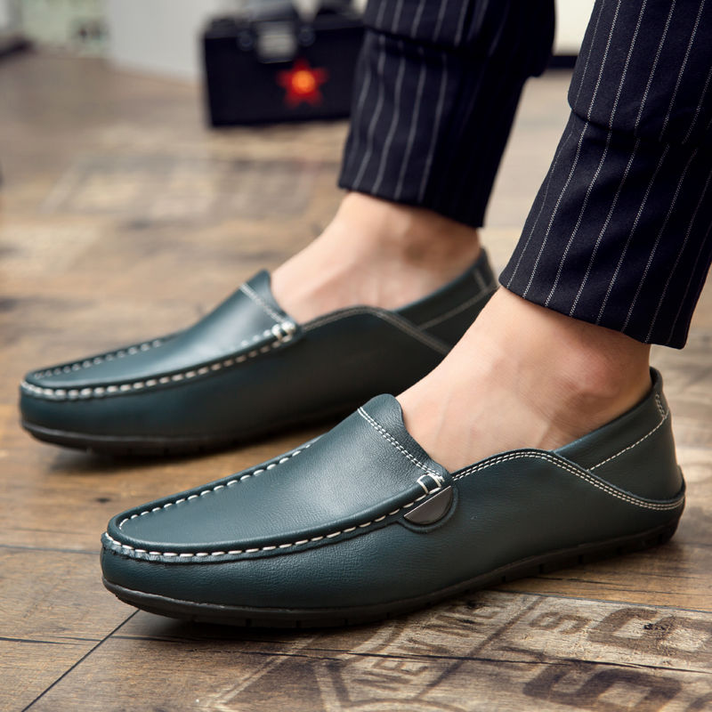 有一种男鞋，叫“豆豆鞋”，舒适好穿不闷脚，穿上贼显年轻