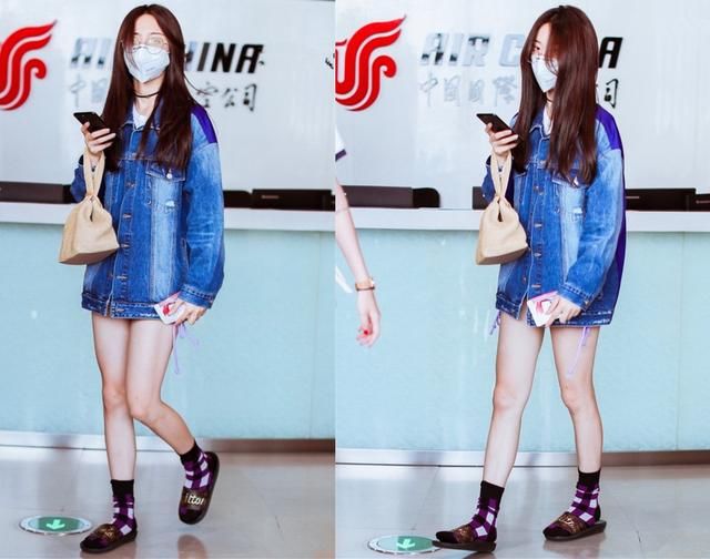 杨超越短裤穿的又短又紧，安全裤又一次实力抢镜，网友：不如不穿