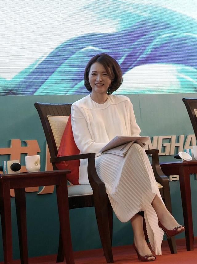 周涛素颜比董卿好看，可穿衣就比不过了，她打扮的像个老太太!