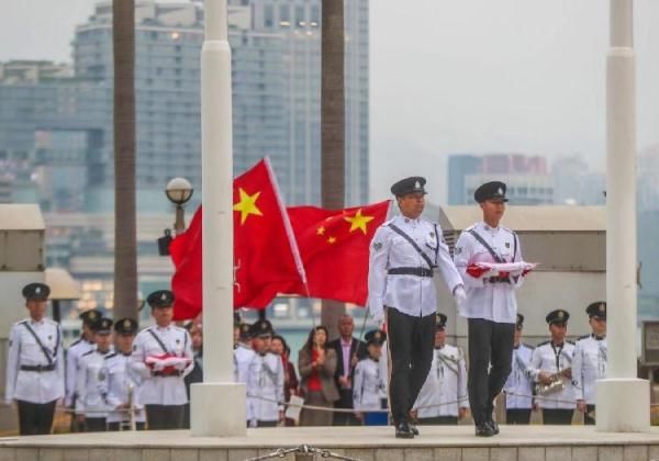  [祖国]2020年第一天的香港紫荆广场